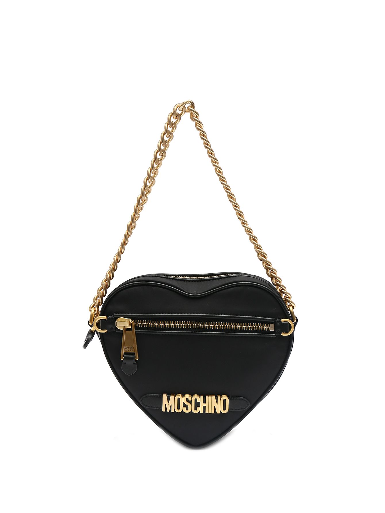 Сумка из текстиля в форме сердца Moschino черная (701034) купить по цене 88  400 руб. в интернет-магазине ГУМ